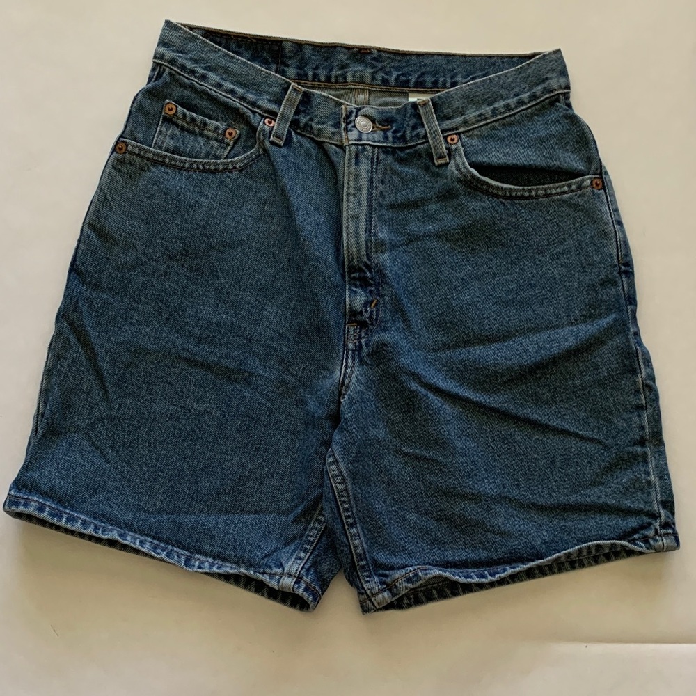 Levi's Women's Blue Denim Shorts (244)